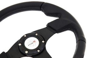 PRO sport steering wheel 350 mm black leather – 0 mm offset