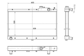 Sportowa chłodnica wody Mazda Miata MX-5 90-97