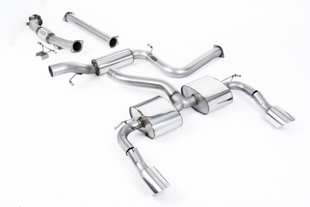 Turbo-back excluding Hi-Flow Sports Cat Ford Focus MK2 RS 2.5T 305PS 2009 - 2010 ( Quieter ) Milltek Sport