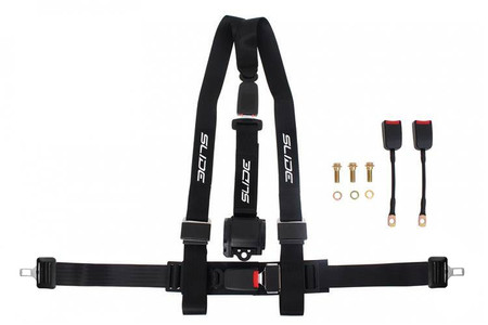 Racing seat belts SLIDE 3p 2" black 