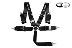 Racing seat belts SLIDE Quick 5p 3" black SFI homologation 