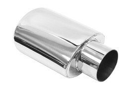 Końcówka tłumika 120×75 mm, wejście 63 mm – polerowana