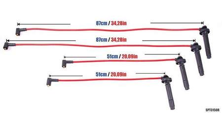 Ignition Leads Subaru Forester Legacy EJ25 EJ253 03-09 Red