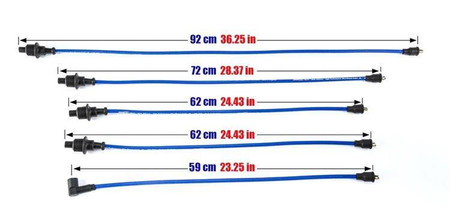 Przewody zapłonowe Citroen BX Peugeot 205 309 405 1.6 1.9L 83-94 Czerwone