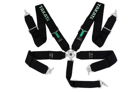 Racing seat belts 5p 3" Black - Takata Replica harness