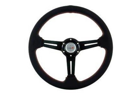 Sport steering wheel PRO 350mm offset:40mm Leather Black