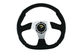 PRO sport steering wheel 350 mm black leather – 0 mm offset
