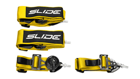 Pasy sportowe SLIDE V2 Quick żółte 4p 3"