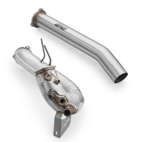 Downpipe zestaw Audi A6 S6/Avant/Sportback/Avant Quattro 3.0 TDI katalizatorem MS z sekcją środkową