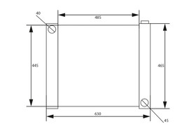 Universal Water Radiator 63x46.5x8cm