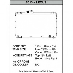 Radiator Lexus IS 300 3.0L CSF
