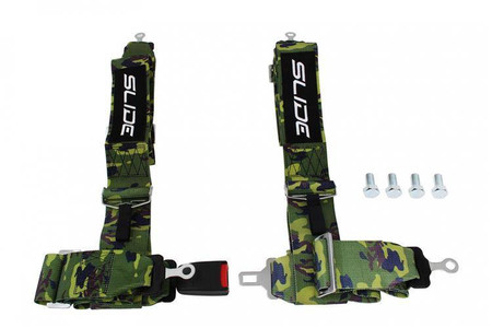 Racing seat belts SLIDE 4p 3" camo 