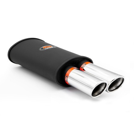 Sports silencer RM213 with two polished tips KSZP76/76DK 2X50