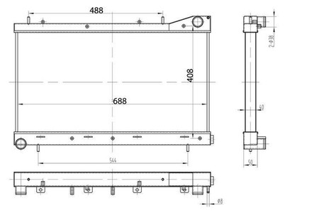 Performance Radiator Subaru GF SF 99-01