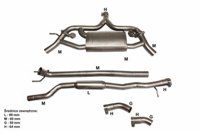Mercedes Benz CLA 180/200/220/250/260 2.0T (2014+) Active Exhaust System Cat-Back