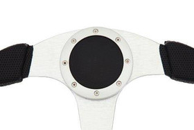 PRO sport steering wheel 350 mm black leather – 0 mm offset