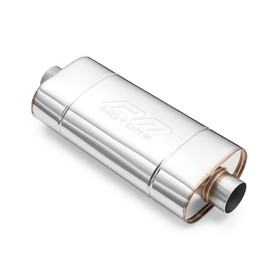 Sport Performance Exhaust Muffler EM001 Elliptical – Without Embossing, Universal, Stainless Steel T304