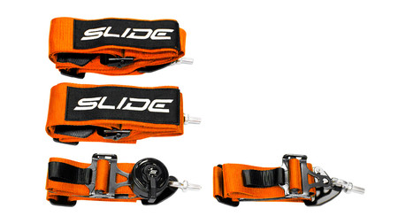 Racing seat belts SLIDE V2 Quick orange 4p 3"