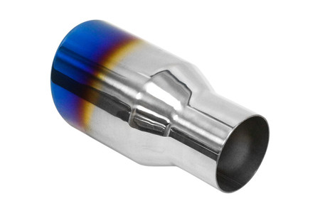 Exhaust tip 89 mm, inlet 63 mm – polished, burnt