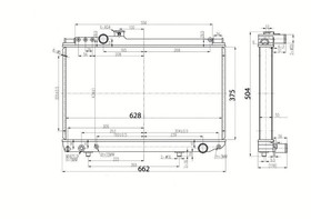 Sportowa chłodnica wody Toyota Supra/Soarer 1986-1992,3000Cc Mz20