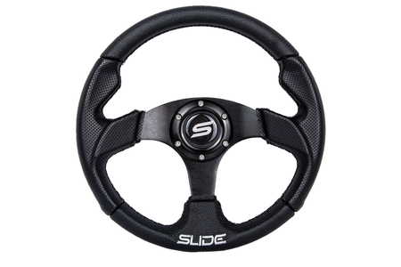 SLIDE steering wheel 320 mm leather black - 20 mm offset