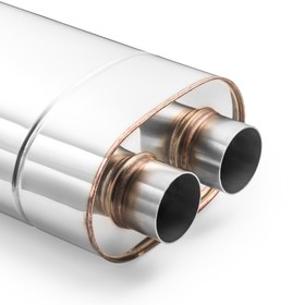 Universal Sports Muffler EX006 Elliptical X-PIPE – Stainless Steel T304