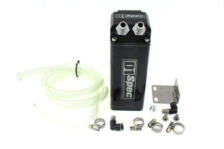 Oil Catch Tank 9mm Black Square D1Spec