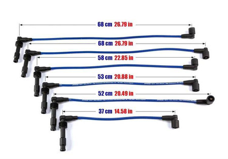 Przewody zapłonowe Opel Calibra Vectra Omega Saab 900 2.5 3.0 V6 Czerwone