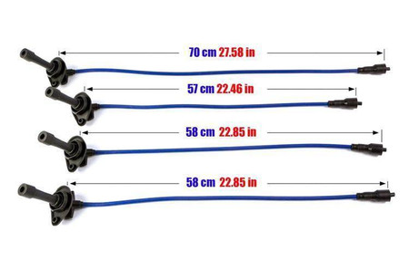 Ignition Leads Subaru Impreza STI EJ20 97-00 Blue