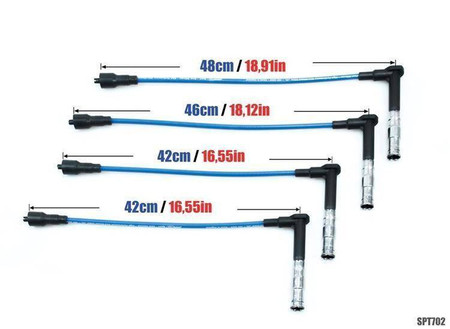 Ignition Leads Mercedes C180 E230 SLK200 Kompressor 93-03 Blue