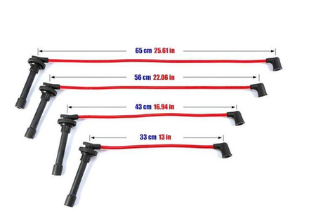 Ignition Leads Honda Civic Prelude Rover 618 93-00 Red