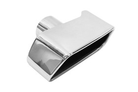 Exhaust tip 180×80 mm, inlet 60 mm – BMW 525, polished, set