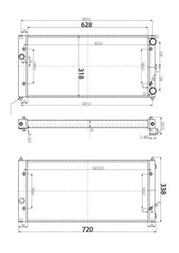 Sportowa chłodnica wody Vw Golf Mk3 92-99 2.0I /94-99 1.9 Tdi /92-99 1.8I Mk3 Golf Mt