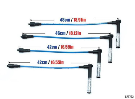 Przewody zapłonowe Mercedes C180 E230 SLK200 Kompressor 93-03 Czerwone