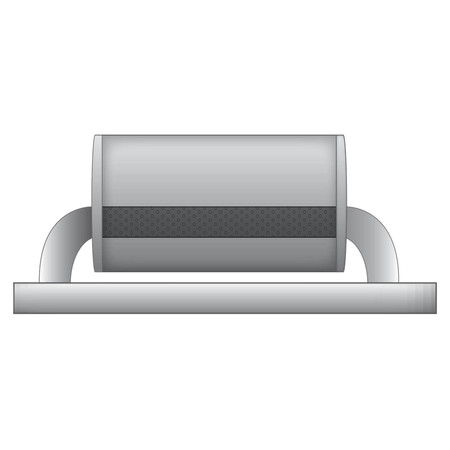 Tłumik eliptyczny z zaworem podciśnieniowym EVP01 63/350/P