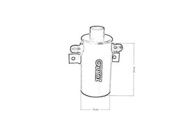 Oil Catch Tank 0.75L Czarny