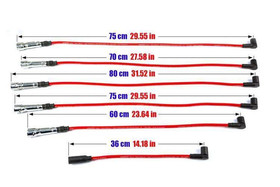 Ignition Leads Audi 90 100 200 A6 Coupe Volkswagen T4 83-95 Blue