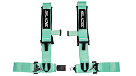 Racing seat belts SLIDE V2 mint 4p 3" E4 