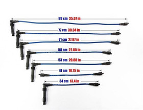 Ignition Leads Opel Omega A Senator 3.0 V6 89-94 Blue