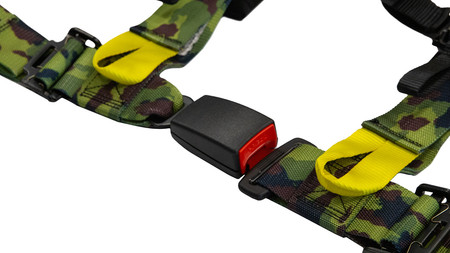 Racing seat belts SLIDE V2 camo 4p 2" E4 
