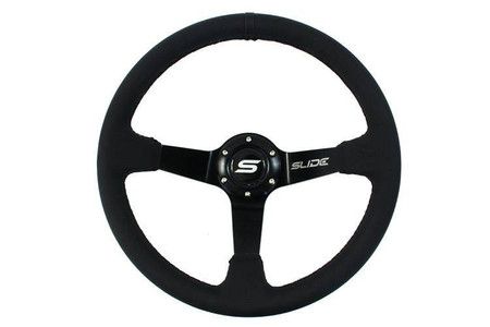 SLIDE steering wheel 350 mm leather black - 90 mm offset