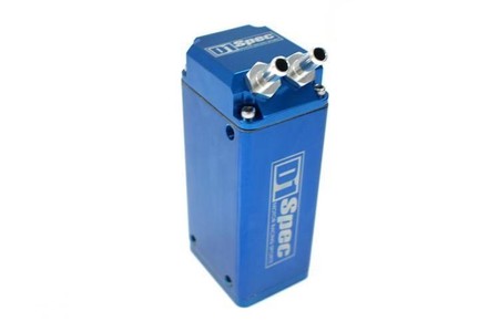 Oil Catch Tank 15mm Niebieski Kwadratowy D1Spec