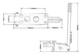 Hydrauliczny hamulec ręczny B07 Górny XXL