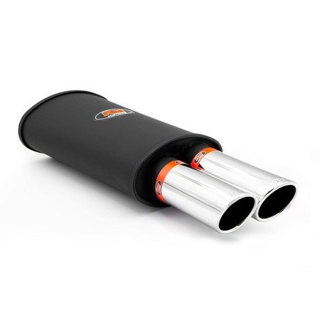 Sports silencer RM211 with two polished tips KSZSP76/76