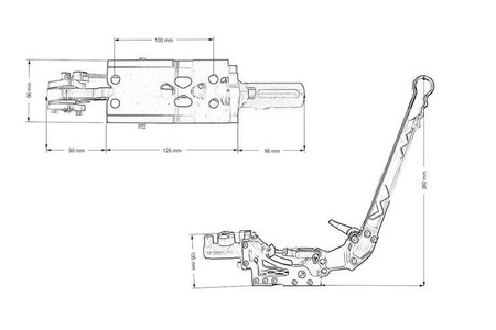 Hydrauliczny hamulec ręczny Professional Race Czarny
