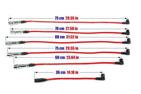 Ignition Leads Audi 90 100 200 A6 Coupe Volkswagen T4 83-95 Blue