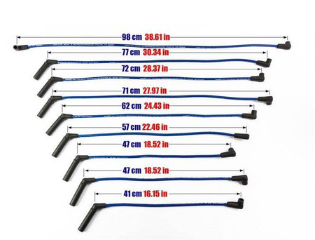 Przewody zapłonowe Jeep Grand Cherokee 5.2 5.9 V8 92-99 Czerwone