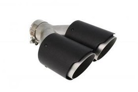 Podwójna końcówka tłumika 2×89 mm, wejście 57 mm – Carbon, rozmiar L
