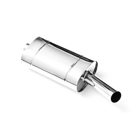 Universal elliptical muffler E204G 50 with embossing