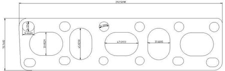 Flansza kolektora wydechowego Nissan 350Z VQ35DE
